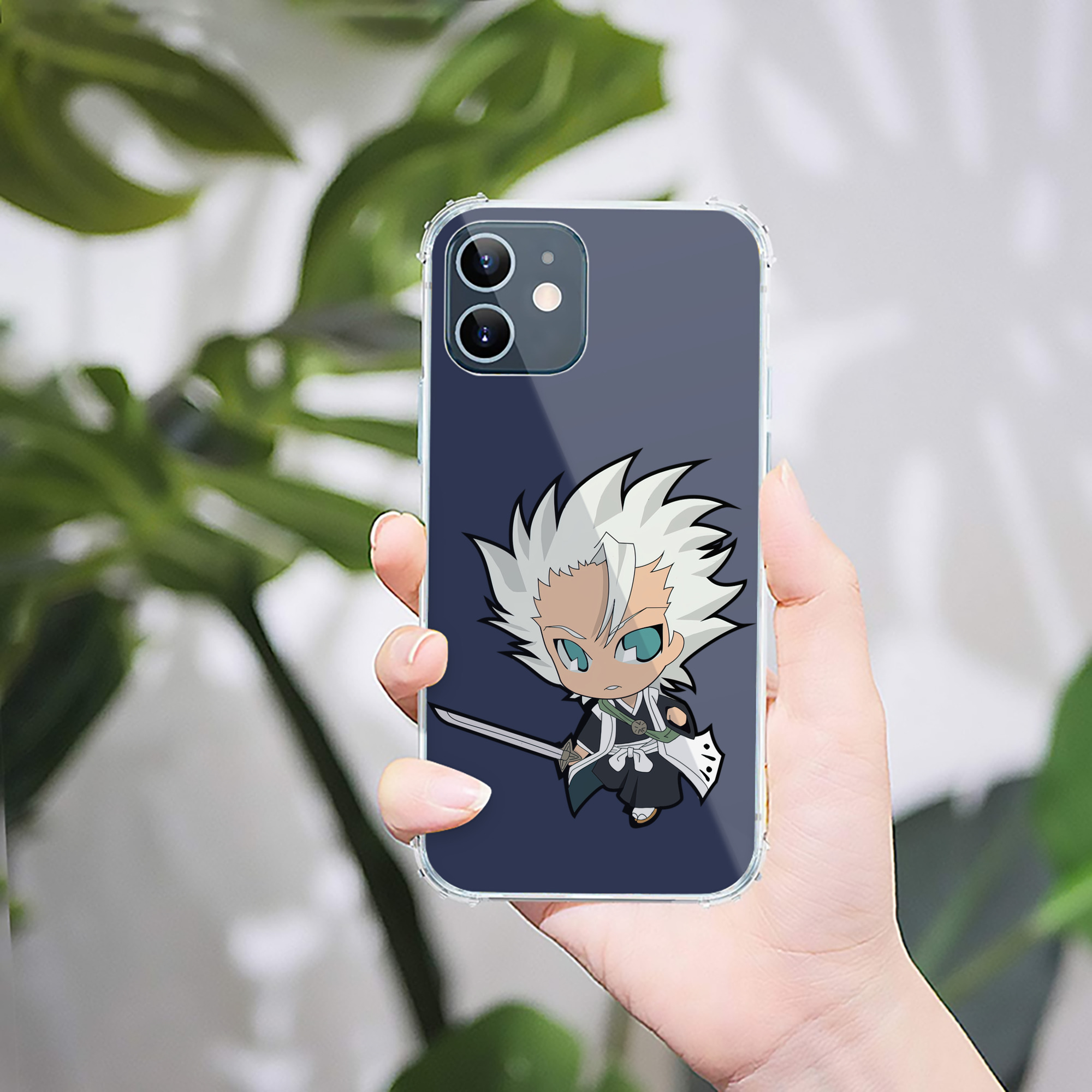 （画像用） ブリーチ 日番谷冬獅郎（ひつがや とうしろう） BLEACH Hitsugaya Toushirou 【iPhone 12シリーズ対応】透明スマホケース（クリアソフトケース）